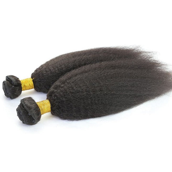 Kinky Straight Microlink Weft Hair Extensions