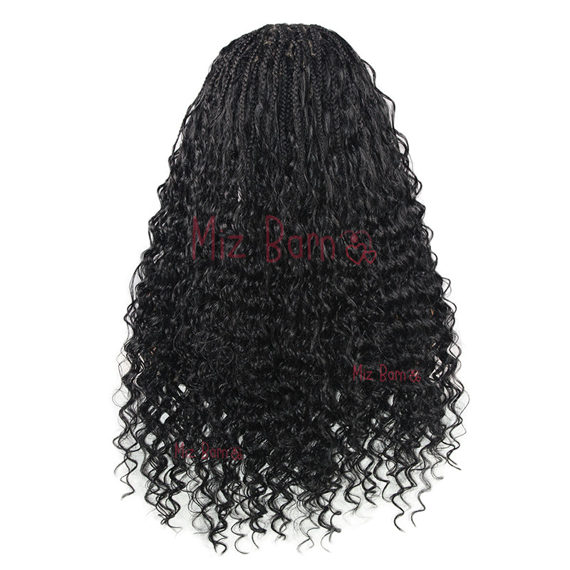 Bohemia Synthetic Full Lace Braided Wig for African Women 24 Inch