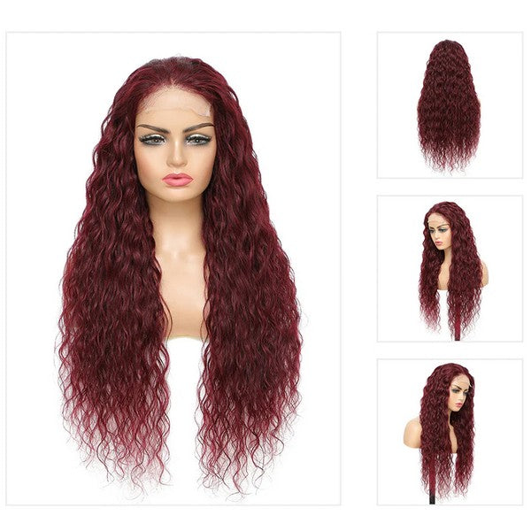 Water Wave Wig-Burgundy