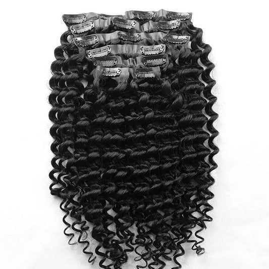 Seamless Clip In Hair Extensions Deep Curly