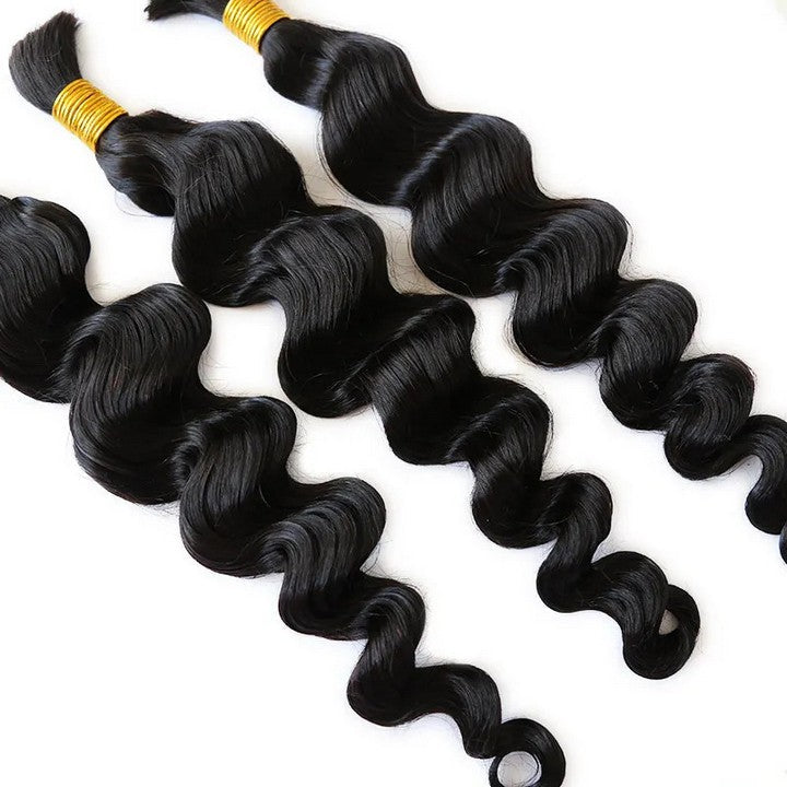 Loose Wave Bulk Hair Extensions for Braiding