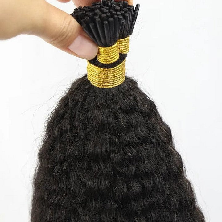 Kinky Straight I Tip Hair Extension