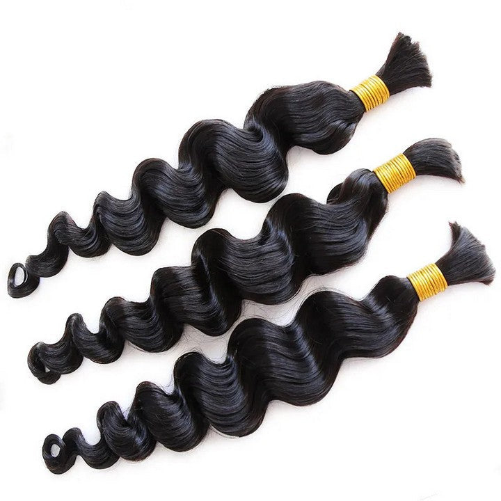 Loose Wave Bulk Hair Extensions for Braiding