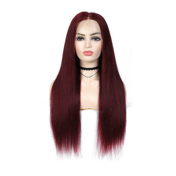 Straight Wig-Burgundy