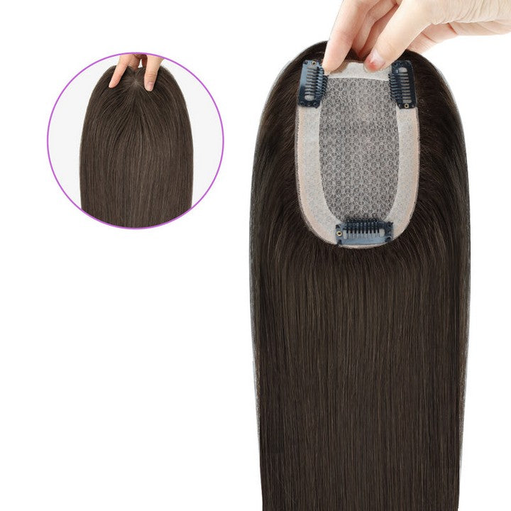Silk Top Hair Topper Color Natural Black