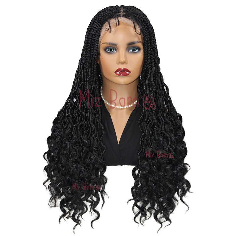 24Inch Full Lace Front Wigs Braided Wigs Synthetic Wigs