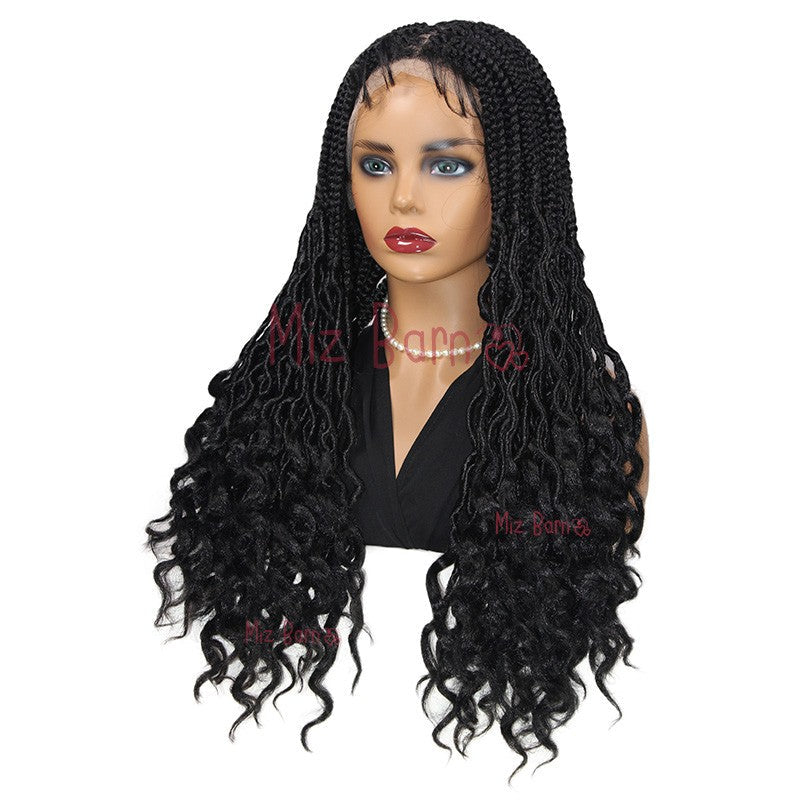 24Inch Full Lace Front Wigs Braided Wigs Synthetic Wigs