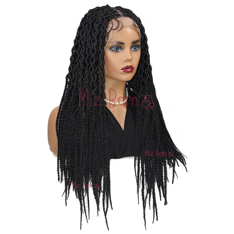 Full Lace Front Wigs Braided Wigs Synthetic Wigs 24Inch