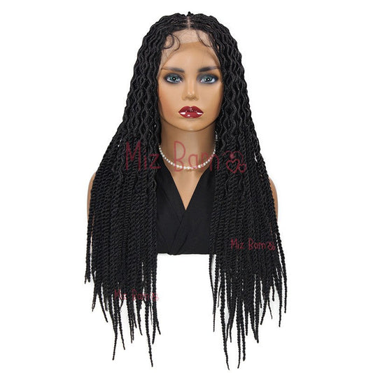 Full Lace Front Wigs Braided Wigs Synthetic Wigs 24Inch