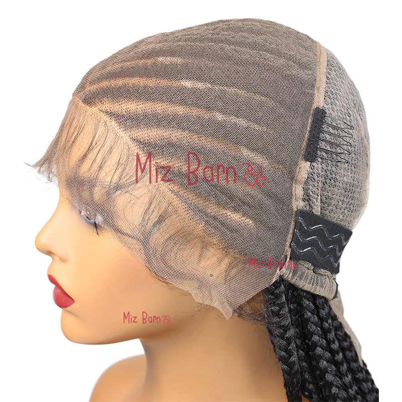 36" Braided Wigs for Black Women Synthetic Lace Front Wig