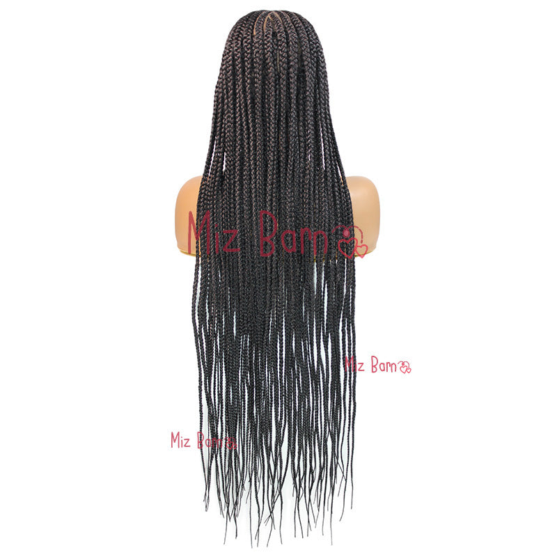 36" Braided Wigs for Black Women Synthetic Lace Front Wig