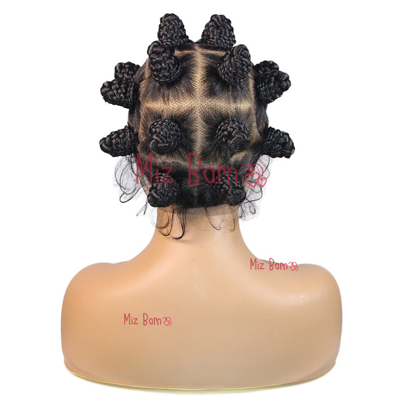 Synthetic Box Braided Hair Twist Braided Buns Wig