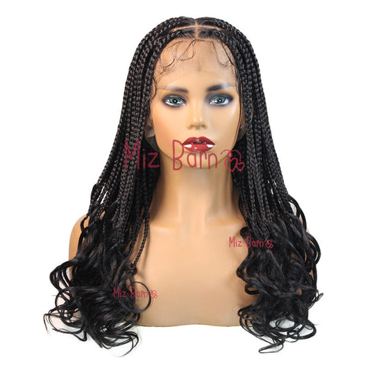 18" Full Lace Front Wigs Braided Wigs Synthetic Wigs