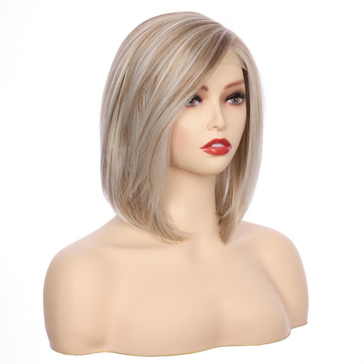 Straight Bob Synthetic Wig-Ombre Color