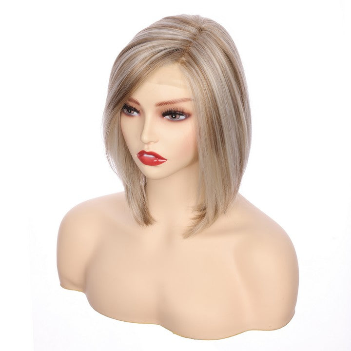 Straight Bob Synthetic Wig-Ombre Color