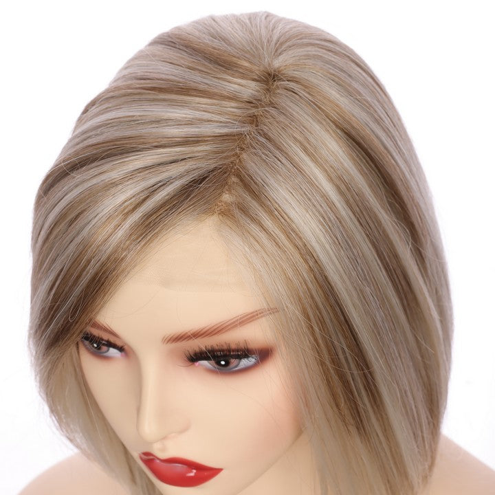 Straight Bob Synthetic Wig-Ombre Color