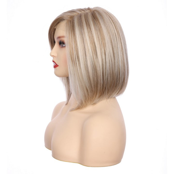 Straight Bob Synthetic Wig-Ombre Color