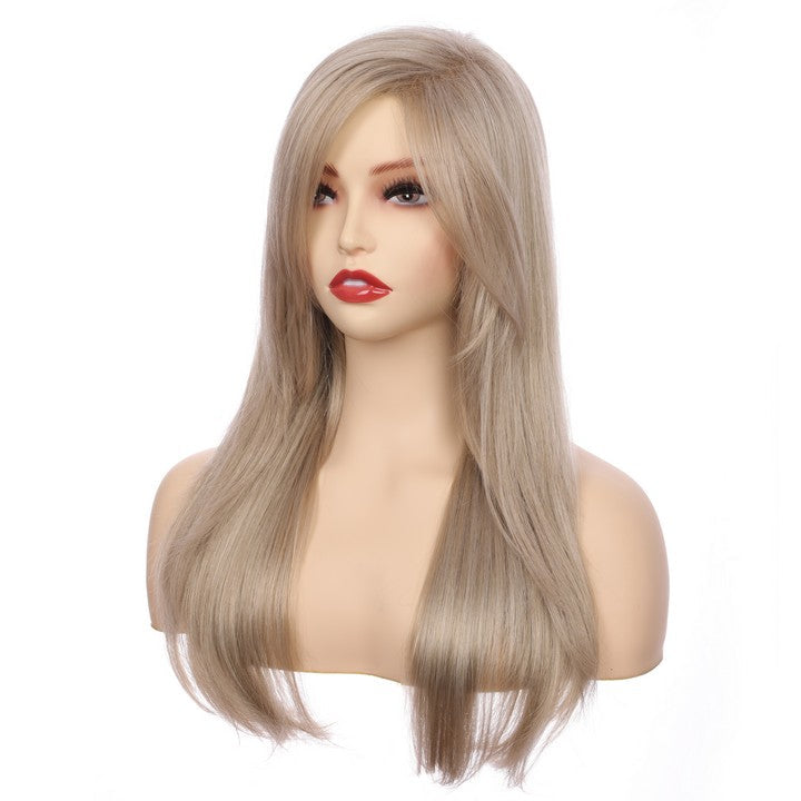 Straight Synthetic Wig-Light Brown