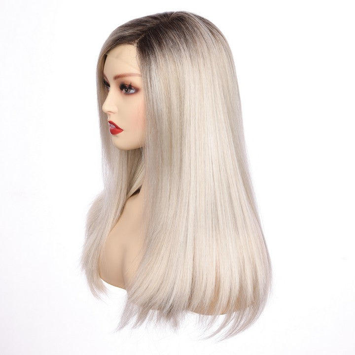 Straight Synthetic Wig-Light Blonde