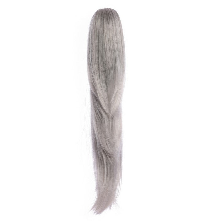 Gray Ombre Ponytail Extensions