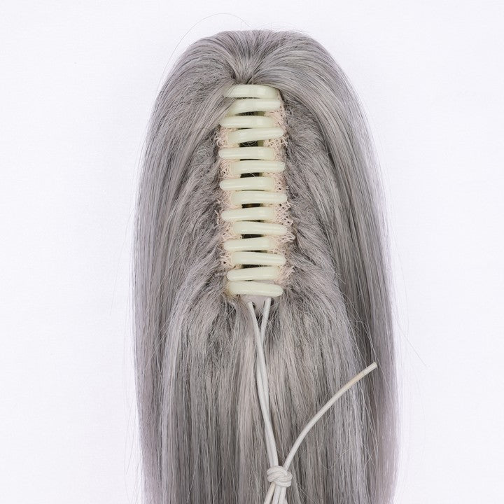 Gray Ombre Ponytail Extensions