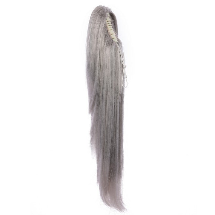 Gray Ombre Ponytail Extensions