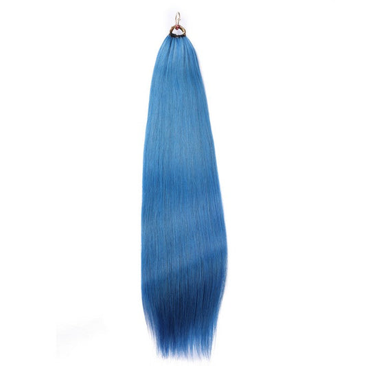 Blue Nano Ring Tip Human Hair Extensions-22Inch