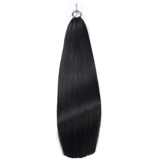 Natural Black Nano Ring Tip Human Hair Extensions-22Inch