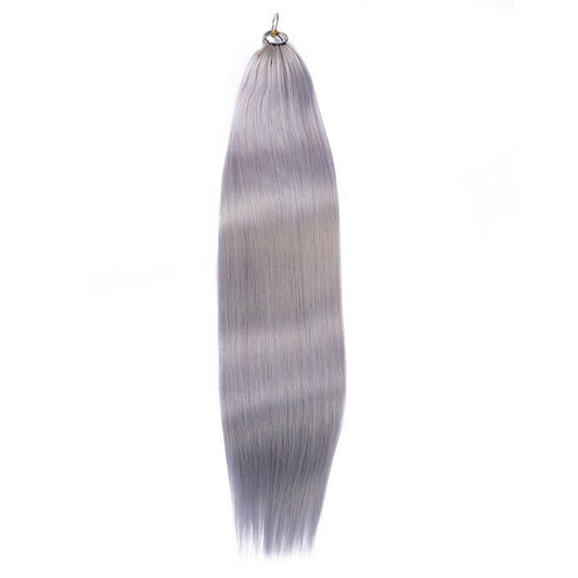 Gray Nano Ring Tip Human Hair Extensions-22Inch