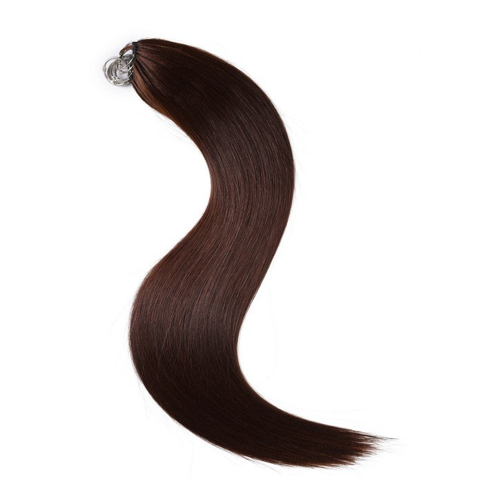 Drak Brown Nano Ring Tip Human Hair Extensions-22Inch