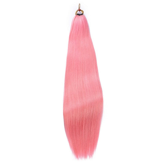 Pink Nano Ring Tip Human Hair Extensions-22Inch