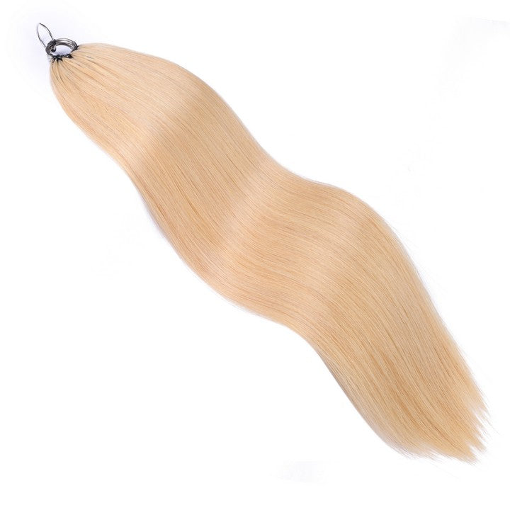 Honey Blonde Nano Ring Tip Human Hair Extensions-22Inch