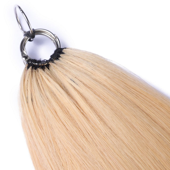 Honey Blonde Nano Ring Tip Human Hair Extensions-22Inch