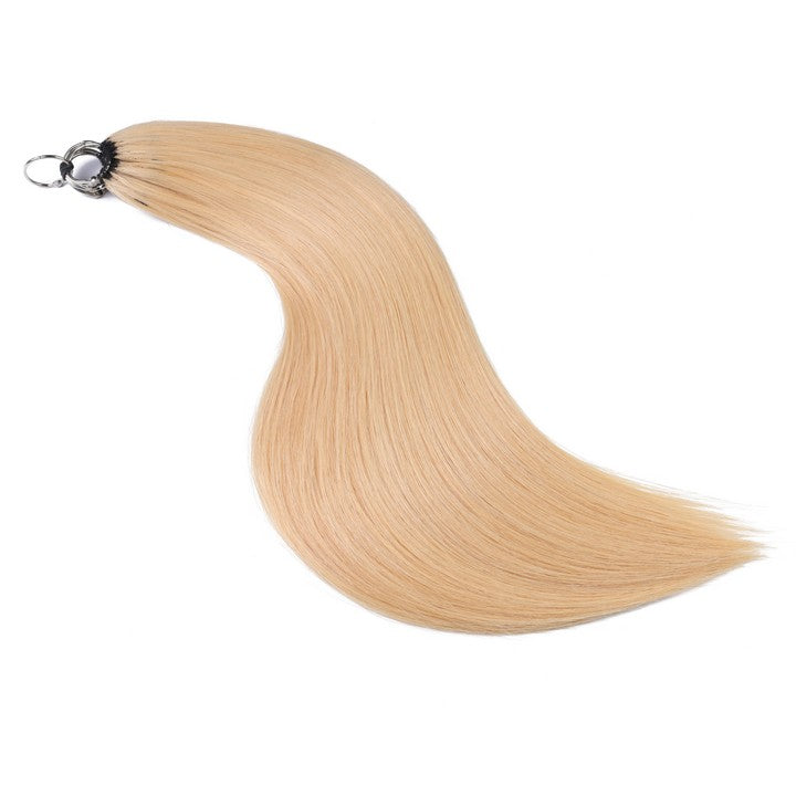 Honey Blonde Nano Ring Tip Human Hair Extensions-22Inch