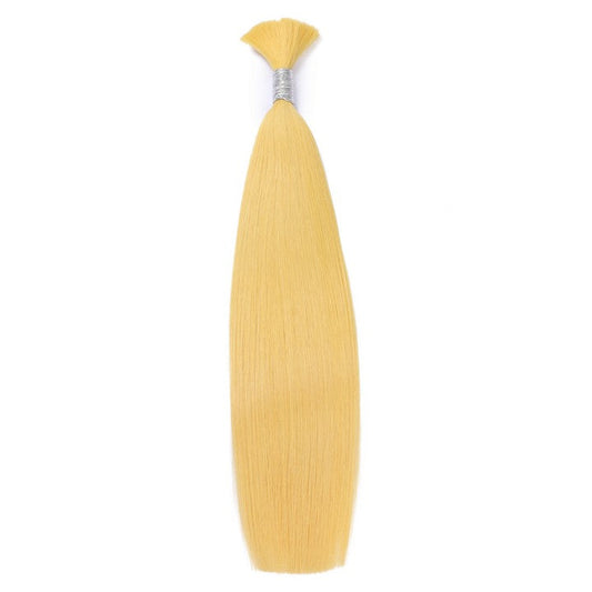 Yellow Wet & Wavy Bulk Hair Extensions for Braiding