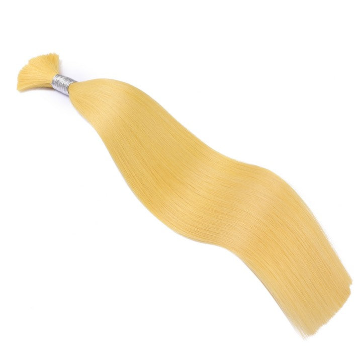 Yellow Wet & Wavy Bulk Hair Extensions for Braiding