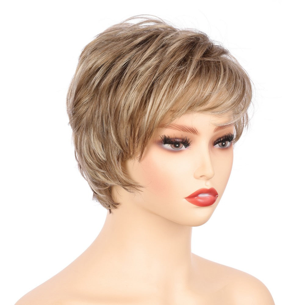 Light Brwon (#18/22) Synthetic Short Curly Wig