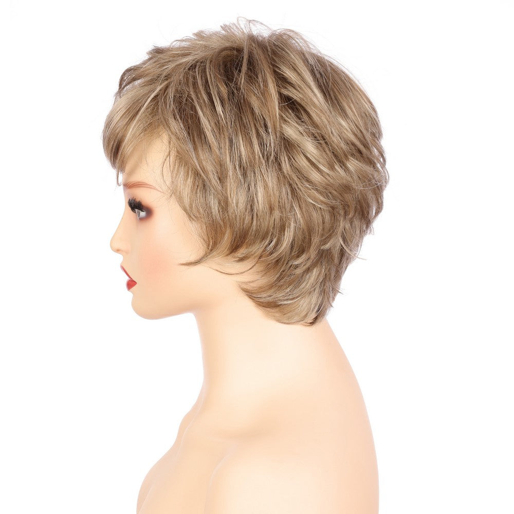 Light Brwon (#18/22) Synthetic Short Curly Wig