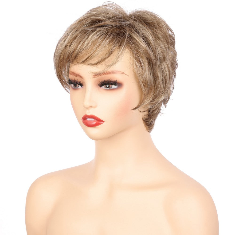 Light Brwon (#18/22) Synthetic Short Curly Wig