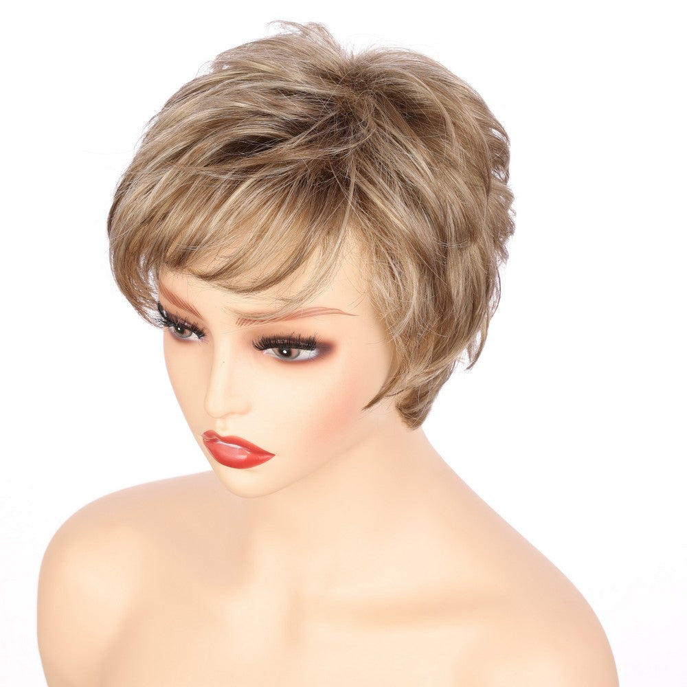 Light Brwon (#18/22) Synthetic Short Curly Wig