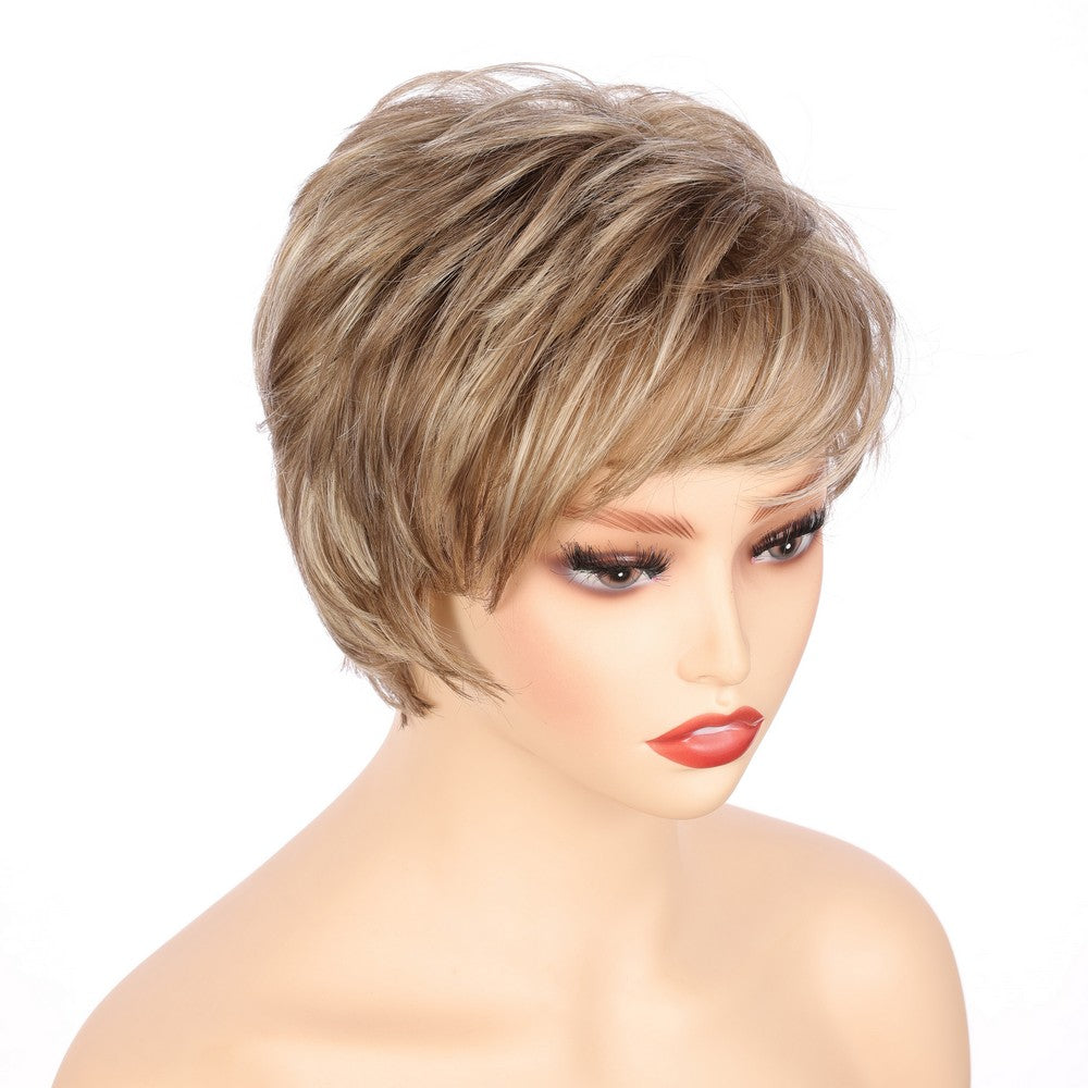 Light Brwon (#18/22) Synthetic Short Curly Wig