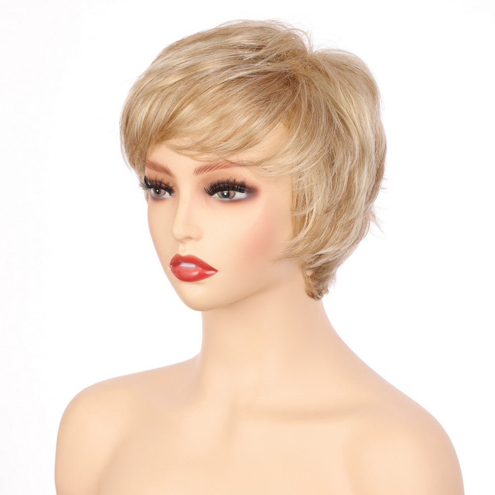 Synthetic Short Curly Wig-Honey Blonde