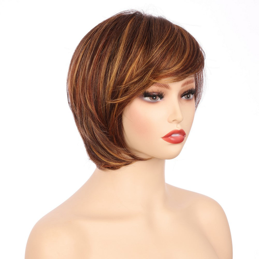 Dark Brwon (#T132/33/40) Synthetic Short Curly Wig