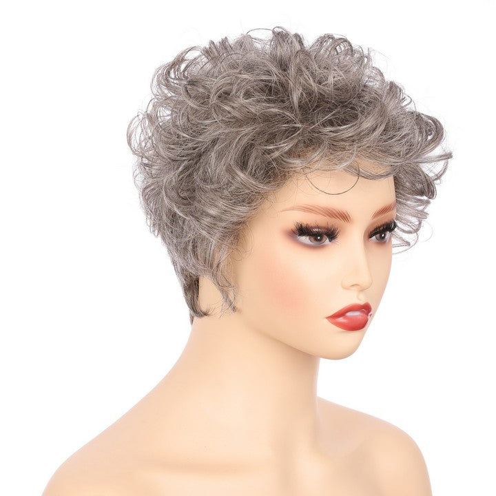 Gray (#58) Synthetic Curly Wig