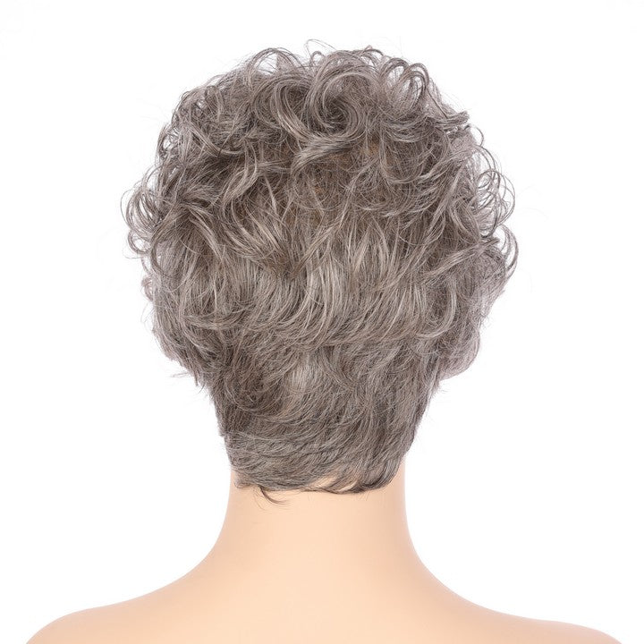 Gray (#58) Synthetic Curly Wig