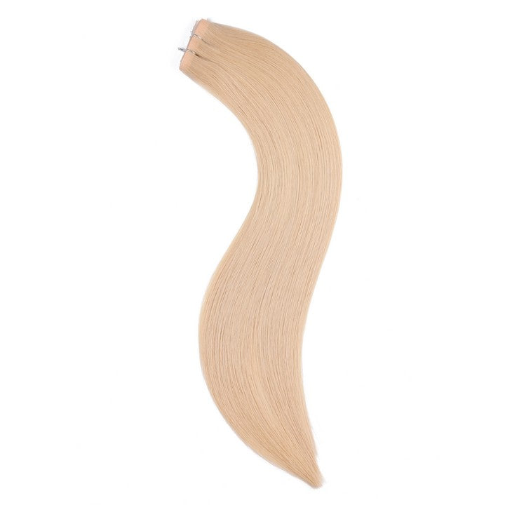 Light Ash Blonde (#24) Tape In Human Hair Extensions-20Inch