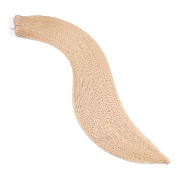 Light Ash Blonde (#24) Tape In Human Hair Extensions-20Inch