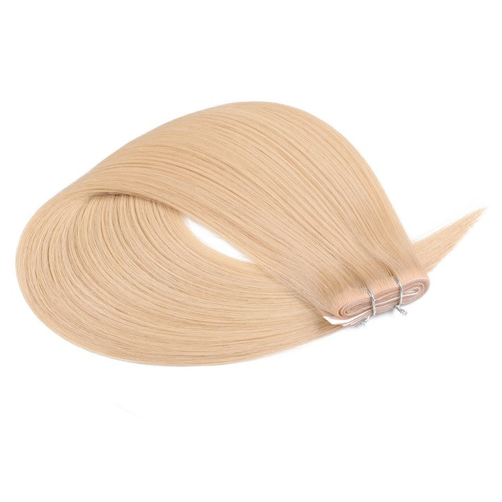 Light Ash Blonde (#24) Tape In Human Hair Extensions-20Inch