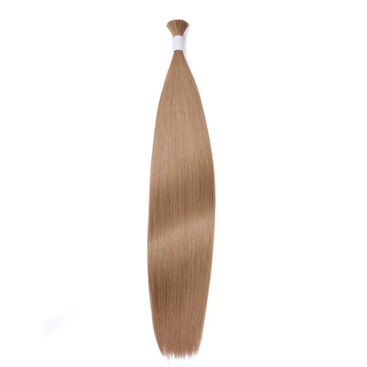 Light Brown #8 Wet & Wavy Bulk Hair Extensions for Braiding