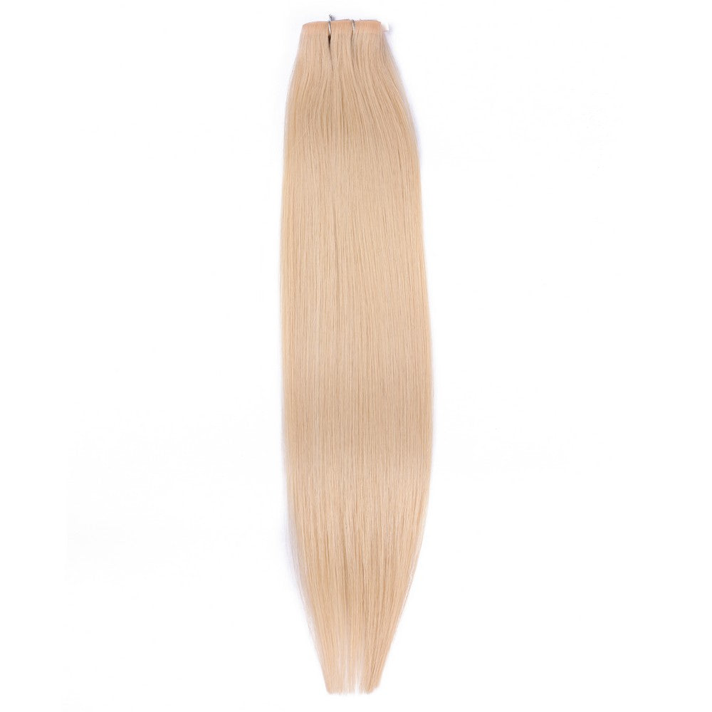 Light Ash Blonde (#24) Tape In Human Hair Extensions-20Inch